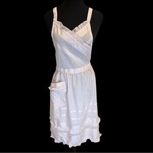 Philippe Venet Vintage Pink Ruffle Apron Pinafore Japan Designer JAA